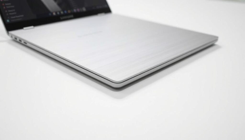 Samsung Galaxy Book4 Edge aluminiumchassi design Samsung Galaxy Book4 Edge aluminiumchassi design