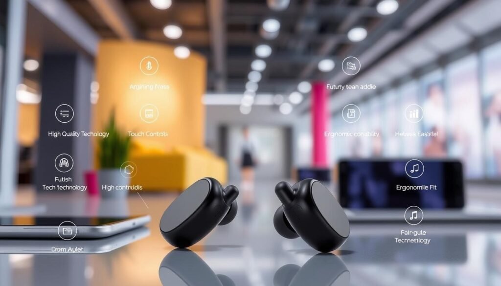 Trådlösa earbuds med smarta funktioner