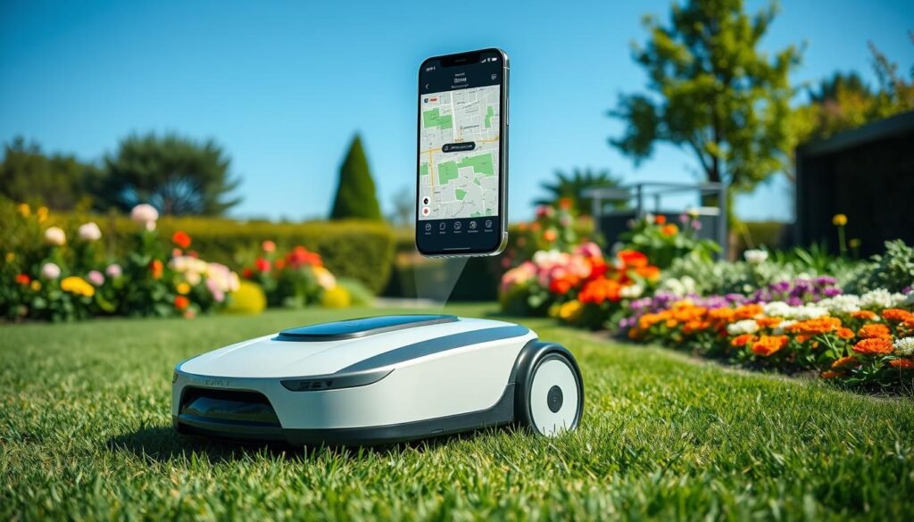 app-styrd robotgräsklippare